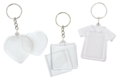 porte-clés plastique photo - Plastique Transparent - 10doigts.fr