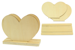 Porte-courrier coeur en bois - Objets pour le bureau – 10doigts.fr