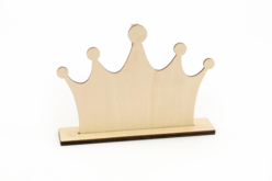 Porte-photo couronne en bois montage - Cadeaux pour le bureau de papa : personnalisez son espace de travail - 10doigts.fr