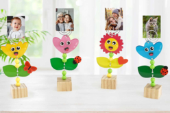 Porte-photos fleurs enfant - Kits activités fête des pères - 10doigts.fr
