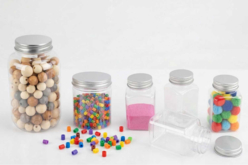 pots transparents rangements - Plastique Transparent - 10doigts.fr