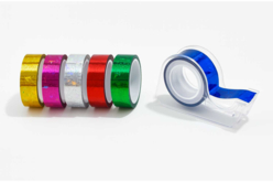 Rubans adhésifs multicolores holographiques  - 6 pièces - Adhésifs colorés et Masking tape - 10doigts.fr