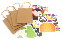 sac bonbons gommettes halloween - Sacs à bonbons Halloween - 10doigts.fr