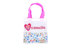 sac rose camille - Coton, lin - Textiles - 10doigts.fr - 2