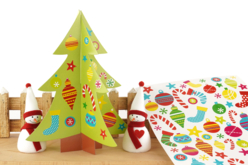 sapin gommettes enfants noël - Kits créatifs de Noël pour les enfants - 10doigts.fr