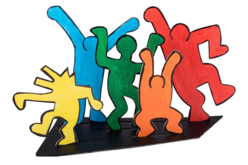 sculpture bonhommes - Décors en carton - 10doigts.fr - 2