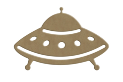 soucoupe volante en bois - Silhouettes en bois - 10doigts.fr