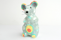 souris grise - Animaux en polystyrène - 10doigts.fr