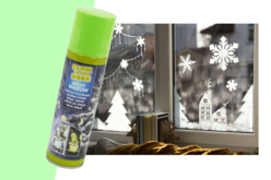 spray neige phosphorescent - Décors de fenêtres Noël - 10doigts.fr