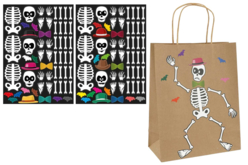 Sticker Squelette halloween - Gommettes Halloween - 10doigts.fr