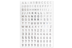 Stickers chiffres et alphabet transparents dorés x 137 pcs - Gommettes Alphabet, messages - 10doigts.fr - 2