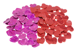 Stickers coeurs holographiques - 130 pcs - Gommettes coeurs – 10doigts.fr