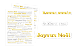 stickers foil doré - Gommettes et stickers Noël - 10doigts.fr