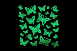 stickers papillons phosphorescents glow - Gommettes Phosphorescentes - 10doigts.fr