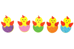 Stickers poussin Enfants - Stickers en mousse - 10doigts.fr