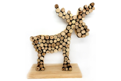 sujet en bois à poser - Objets en bois Noël - 10doigts.fr