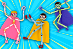 Super-héros articulés - Perles Plastique - 10doigts.fr - 2