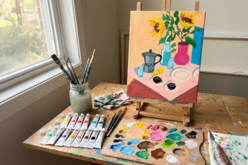 tableau café - Peinture aux numéros - 10doigts.fr