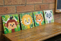 Tableaux animaux de la jungle  - Kits éducatifs : le plaisir d'apprendre par la manipulation - 10doigts.fr