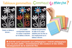 Tableaux gommettes - Thème au choix - Kits carteries – 10doigts.fr - 2