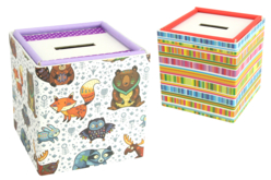 tirelire en carton à décorer - Boîtes en carton - 10doigts.fr - 2