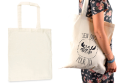 tote bag coton naturel - Coton, lin - Textiles - 10doigts.fr