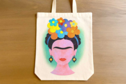 tote bag frida - Peinture textile - 10doigts.fr
