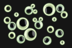 Yeux mobiles phosphorescents adhésifs - 100 pcs - Yeux mobiles – 10doigts.fr