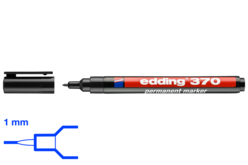 Marqueur permanent noir - Pointe fine 1 mm - Marqueurs permanents – 10doigts.fr