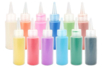 12 bouteilles de sable colorés - Sable créatif – 10doigts.fr
