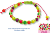 Shamballas... avec des perles fluos en acrylique  - Bracelet Shamballa – 10doigts.fr