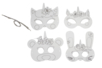 4 masques licorne à colorier fils élastiques - Masques Créatifs – 10doigts.fr