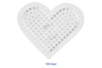 Plaque coeur pour perles fusibles - Perles à repasser 5 mm – 10doigts.fr