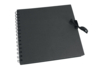 Album Scrapbooking 20 x 20 cm à spirales, feuilles noires 30 pages - Albums et carnets – 10doigts.fr