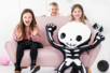 ballon squelette aluminium halloween - Ballons d'halloween – 10doigts.fr