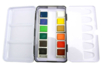 Boite aquarelle de voyage - 12 godets - Peinture aquarelle – 10doigts.fr
