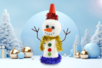 bonhomme de neige noel enfants DIY - Activités manuelles Noël – 10doigts.fr
