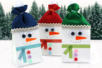 Bonhomme de neige avec un sac en papier - Boutons – 10doigts.fr