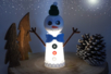 bonhomme neige lumineux gobelet enfant - Activités manuelles Noël – 10doigts.fr