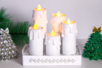 Bougies effet cire fondue - Pots en carton – 10doigts.fr