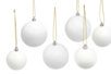 Boules de Noël blanche en plastique - Tailles au choix - Boules de Noël DIY – 10doigts.fr