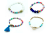 bracelet multicolore été heishi - Perles Heishi et coquillages – 10doigts.fr