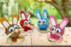 Bricolage Lapin Pomme de pin - Activités manuelles DIY Pâques – 10doigts.fr