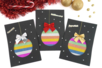 Carte de vœux boule de Noël - Activités manuelles cartes de Noël – 10doigts.fr