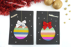 Carte de vœux boule de Noël - Activités manuelles cartes de Noël – 10doigts.fr