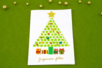 carte papier bulle sapin noel voeux - Activités manuelles cartes de Noël – 10doigts.fr
