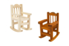 Chaise à bascule en bois miniature - Univers Miniature : maison de poupée et miniatures – 10doigts.fr