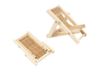 Chaise en bois miniature - Univers Miniature : maison de poupée et miniatures – 10doigts.fr