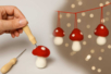 champignons en laine cardée - Feutrage, laine cardée – 10doigts.fr