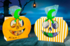 citrouilles en carte forte - Sacs à bonbons Halloween – 10doigts.fr